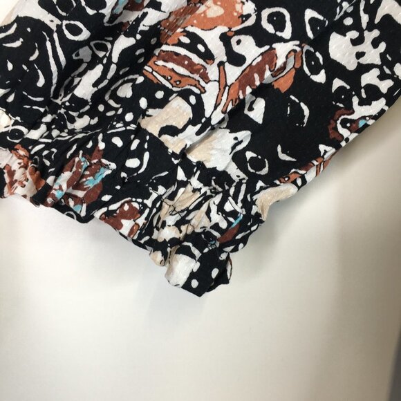 Ann Taylor Factory Off The Shoulder Floral Top Size L - Picture 4 of 11